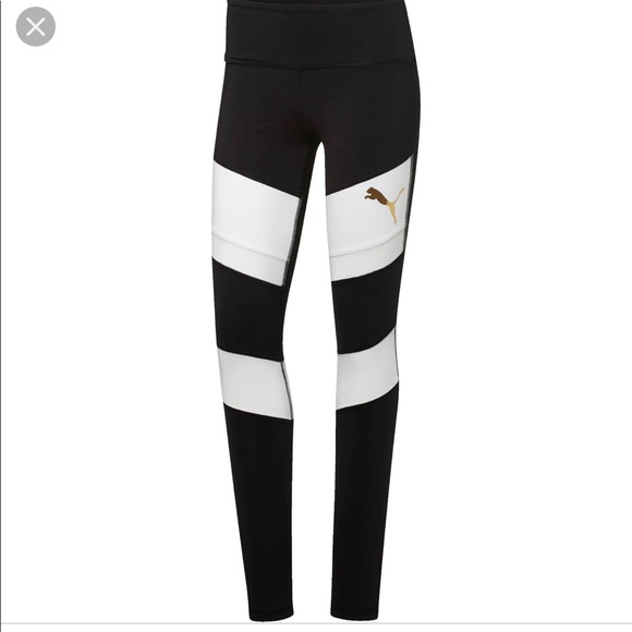 Puma Pants - 🤩BRAND NEW Puma Black & White with Gold Logo🤩